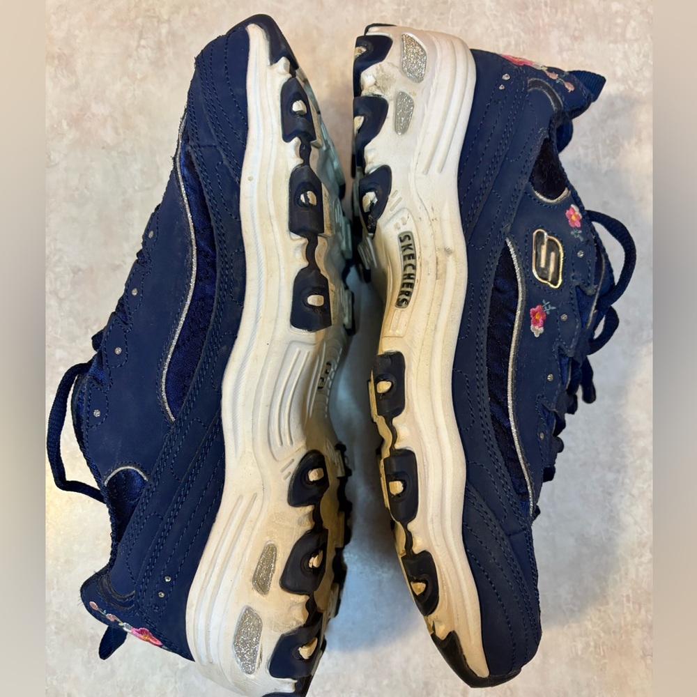 Skechers Navy D’Lites sneakers - Picture 4 of 5